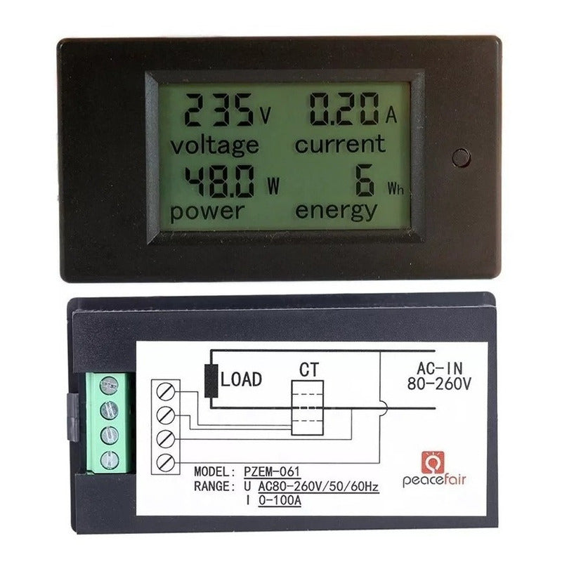 Medidor Voltaje Kwh Corriente Potencia Energía Ac 110v 220v