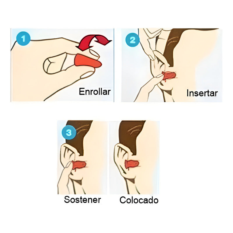 Pack 30 Pares Detallados Tapones Protectores Oído 3m Mod1100 Color Naranjo