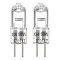 2x Ampolletas Halogenas Bipin Tubular 12volt 50w Conector G4 Blanco Cálido