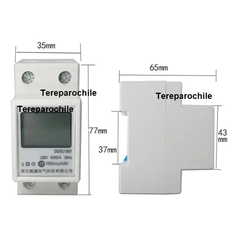 Remarcador Monofasico Digital Kwh Voltaje Amperaje 220v