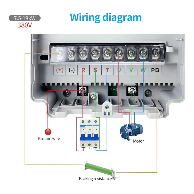 Controlador Motor Variador 7.5kw Trifasico 380v Salida 3fase
