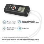 Manometro Digital Medidor Presion Diferencial 2psi Mbar Rec