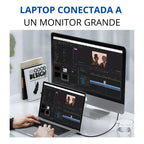 Cable Usb-c 4.0 Para Thunderbolt 4 40g Pd100w 8k 60hz 2mt 4k Negro