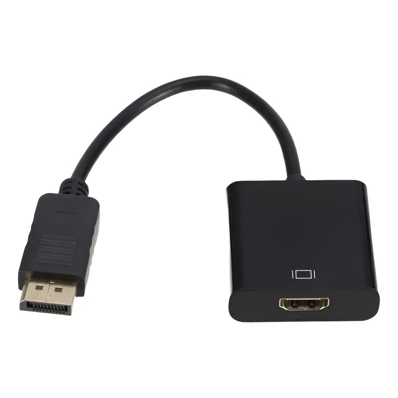 Cable Displayport A Hdmi H Adaptador / Dp / Display Port  Negro