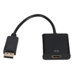 Cable Displayport A Hdmi H Adaptador / Dp / Display Port  Negro