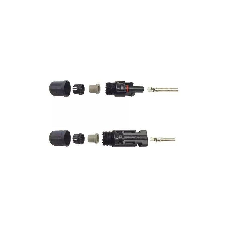 10 X Conectores Mc4 Macho Hembra Panel Solar Fotovoltaico Negro