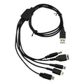 Cable De Carga Usb 5 En 1 Para Consolas Portatiles