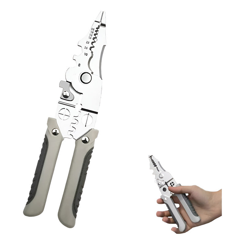 Pinza Alicate Pelacables Multifuncional Corta Cable Multiuso