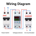 Rele Protector Sobre Y Bajo Voltaje Corriente - 220v 63a Din