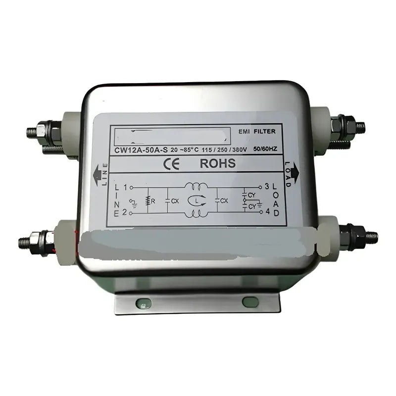 Filtro De Línea Emi Eliminador De Ruido 220v 50a Cw12a-50a-s