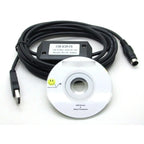 Cable Usb Rs422 Plc Melsec Mitsubishi Fx Series Usb-sc09-fx Negro Con Módulo Amarillo