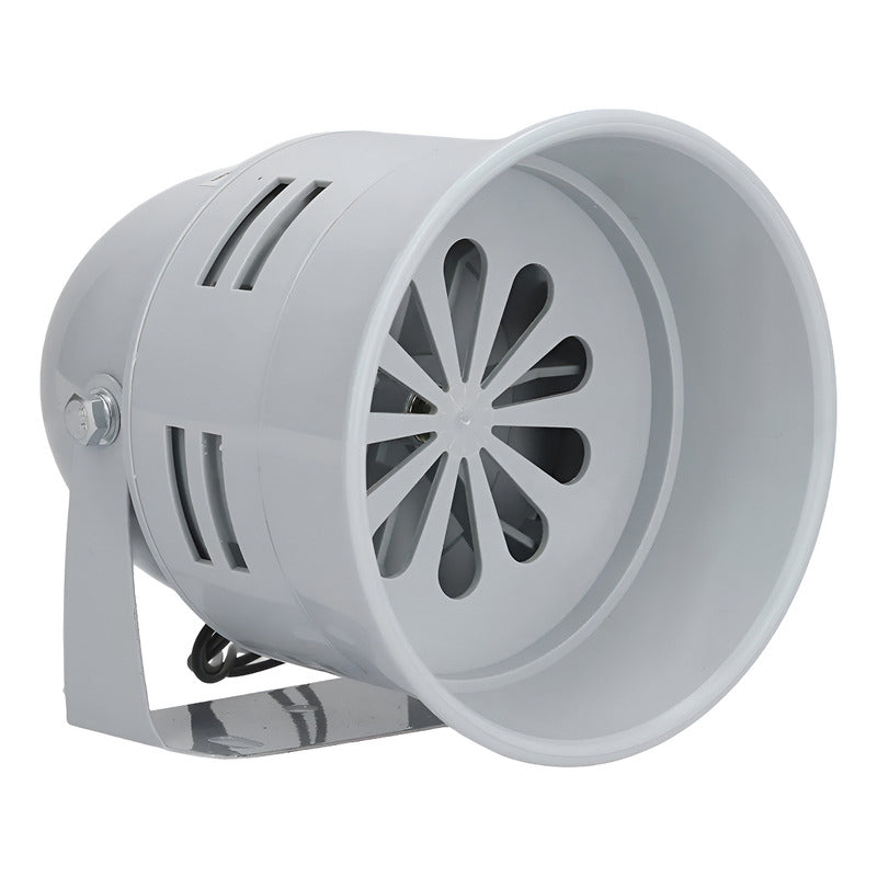 Alarma Sirena 12v Industrial Tipo Turbina 125db Bocina Gris