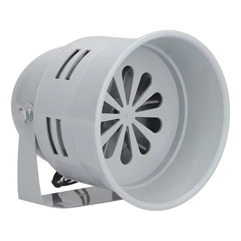 Alarma Sirena 12v Industrial Tipo Turbina 125db Bocina Gris