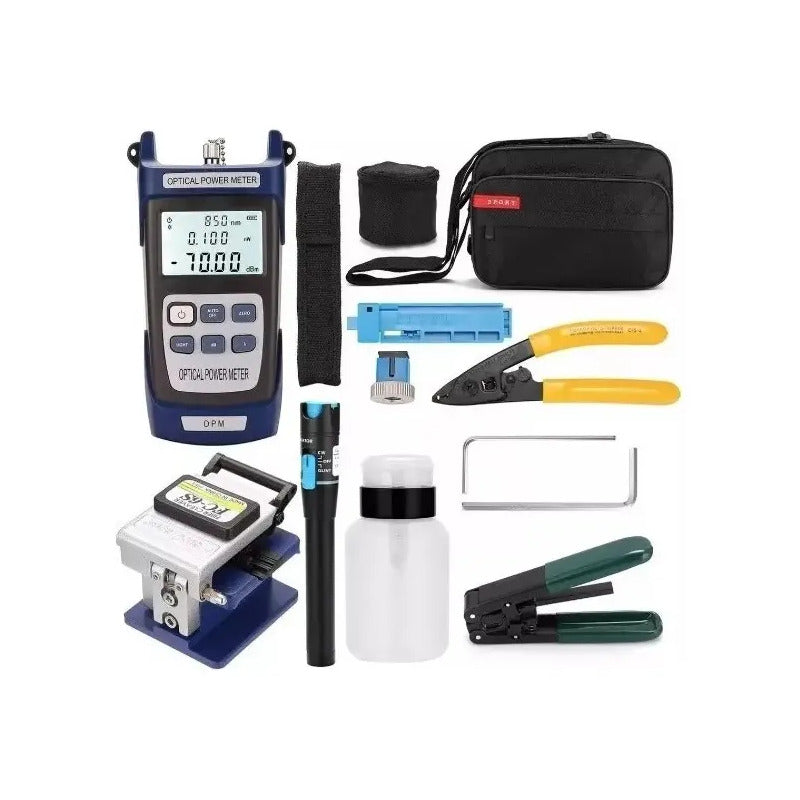 Kit De Herramientas De Fibra Óptica Ftth Power Meter Fc-6s Azul