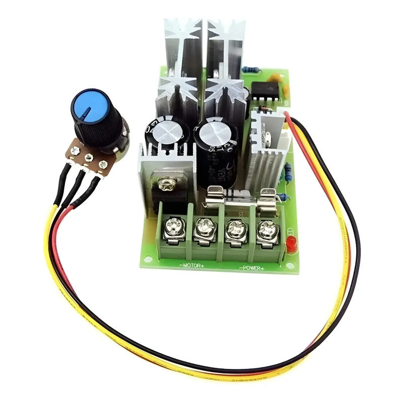 Control De Velocidad De Motor Dc 10-60v 20a Pwm 12v 24v 48v