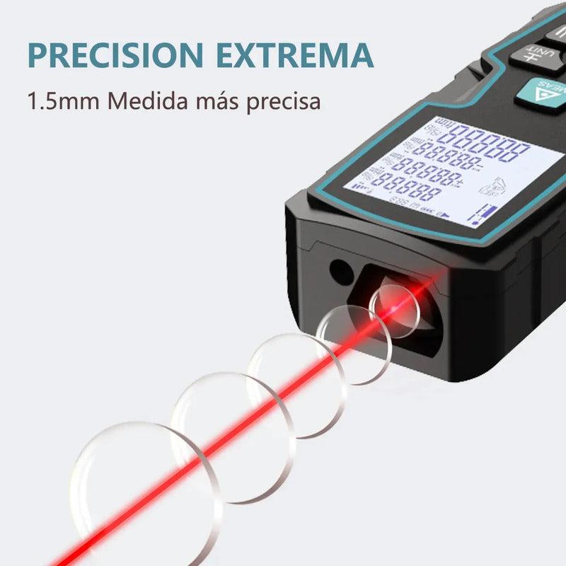 Medidor Distancia Laser 40 Metros Pantalla Lcd Pulgadas Pies