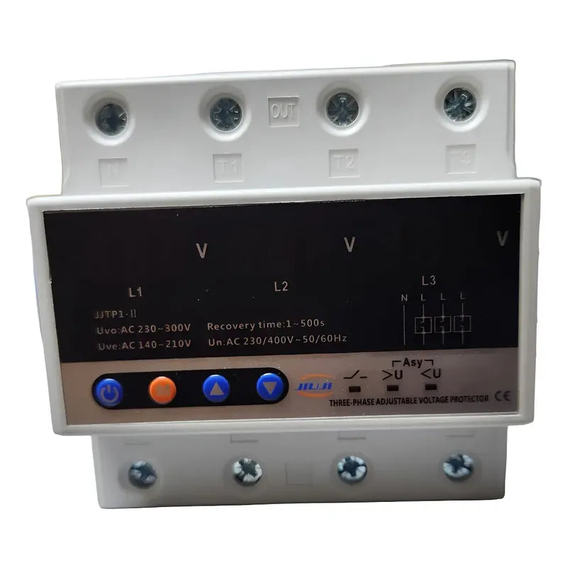 Protector Bajo Y Sobre Voltaje Trifasico 63a 220v