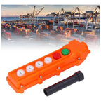 Botonera Colgante 6 Botones Puente Grua Pulsador Cob-62a Naranja