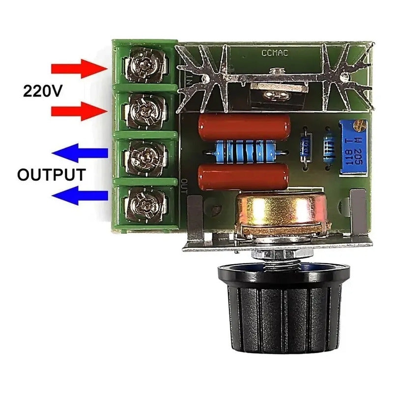 Dimmer Regulador De Velocidad Para Motor 220v 2000watts