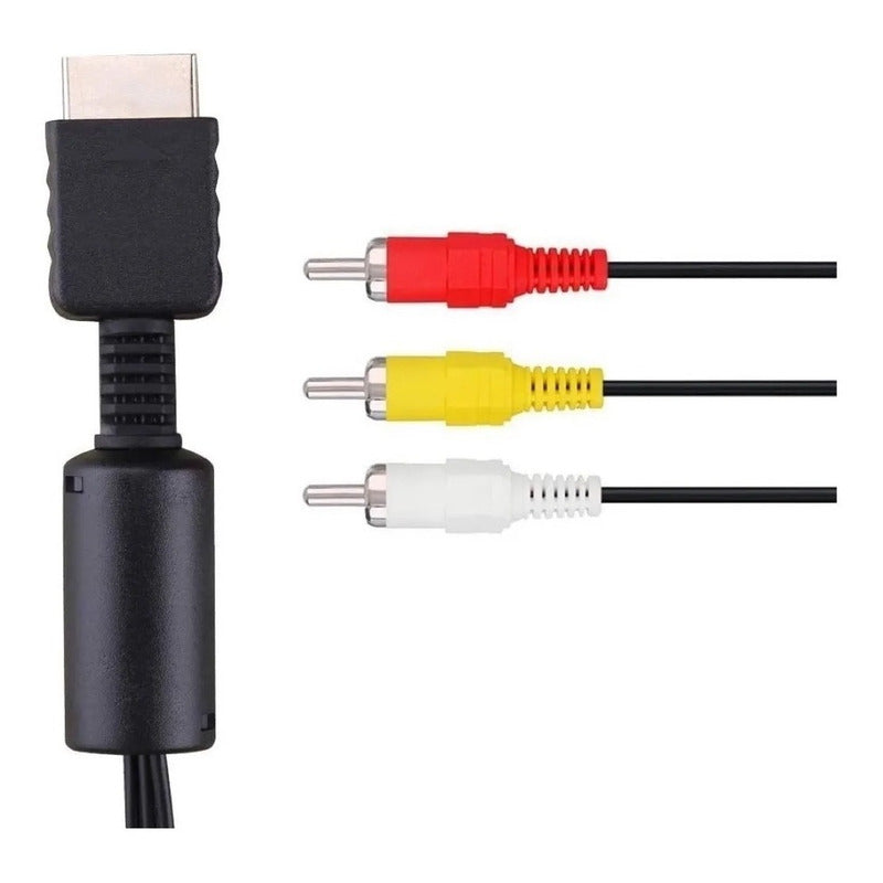 Cable Av Audio Video Para Playstation Ps1 Ps2 - Cable Rca