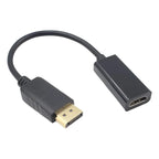 Cable Displayport A Hdmi H Adaptador / Dp / Display Port  Negro