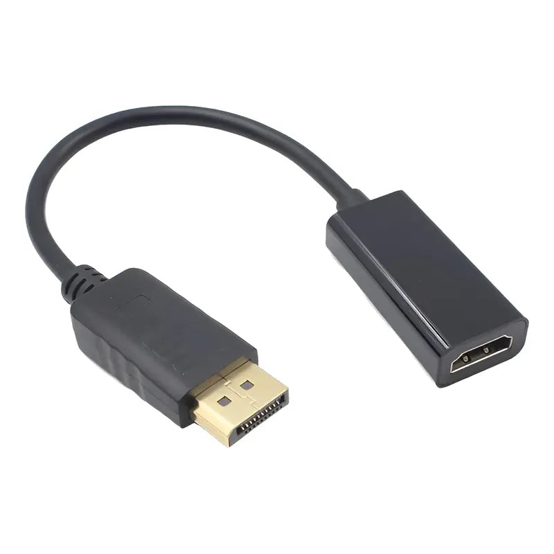 Cable Displayport A Hdmi H Adaptador / Dp / Display Port  Negro