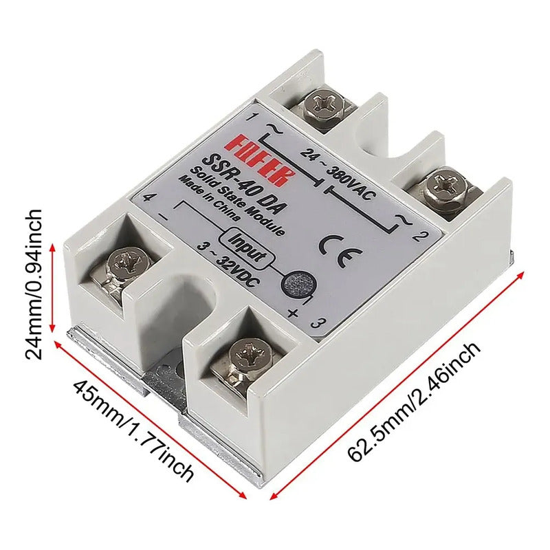 Set Termostato Control Temperatura Digital 220v Rex-c100 Ssr
