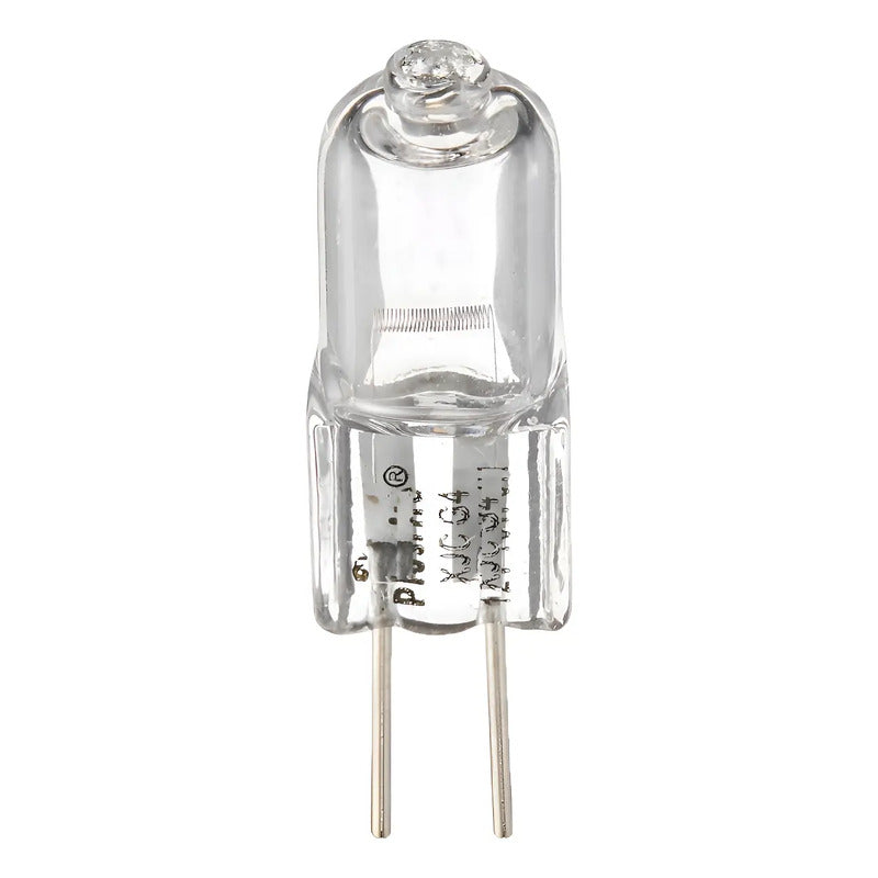 2x Ampolletas Bipin Halogena Tubular 12volt 20w Conector G4 Blanco Cálido
