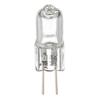 2x Ampolletas Bipin Halogena Tubular 12volt 20w Conector G4 Blanco Cálido