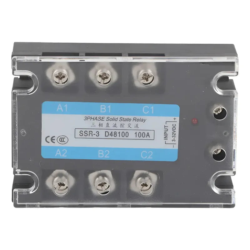 Rele Ssr Trifasico Estado Solido 220v 100a 24/480vac 3-32vdc