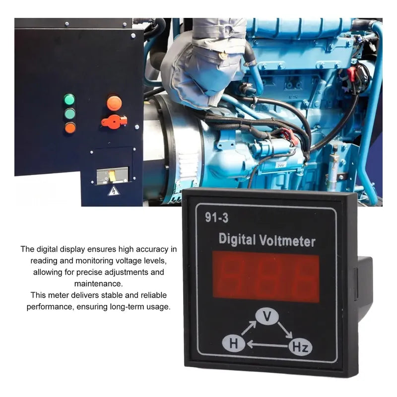Voltimetro Horometro Hz 220v 380v Mono Trifasico Generador