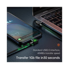 Cable Usb 60w Tipo-c A Usb-c Carga Rápida 2mt 90° -2 Led -3a Negro