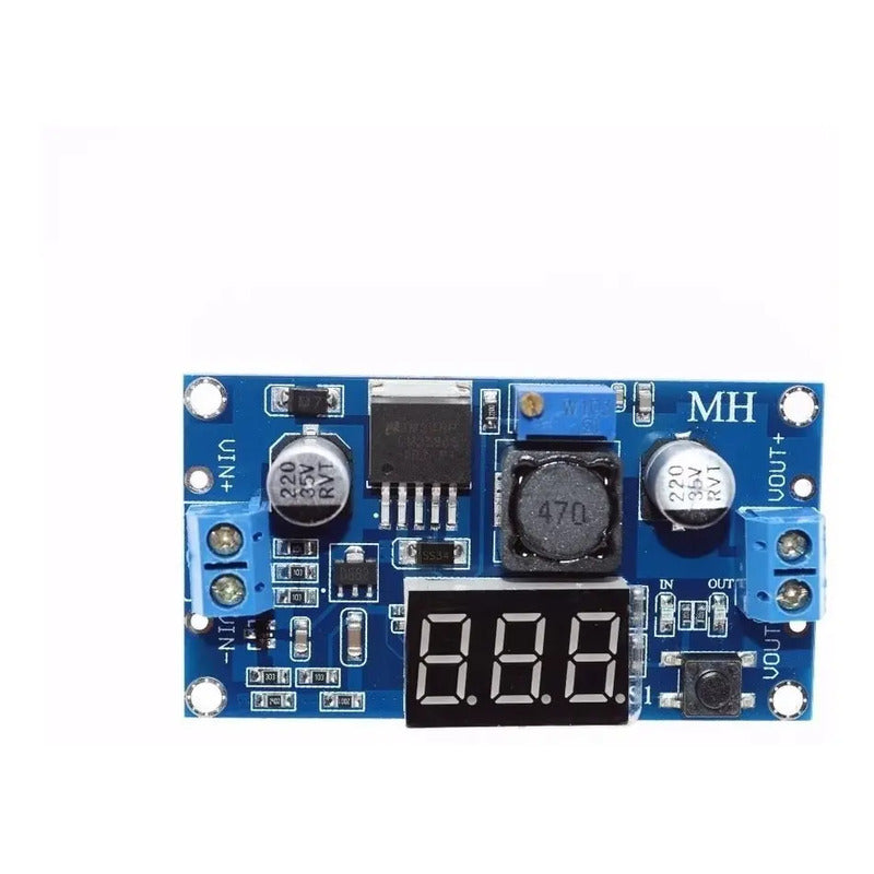 Regulador De Voltaje Step Down Dc-dc Lm2596 Voltimetro Buck