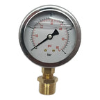 Manometro Glicerina 63mm 60 Psi 4 Bar Conex 1/2 Y 1/4 Npt