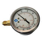 Manometro Glicerina 63mm 160 Psi 10 Bar Conex 1/2 Y 1/4 Npt