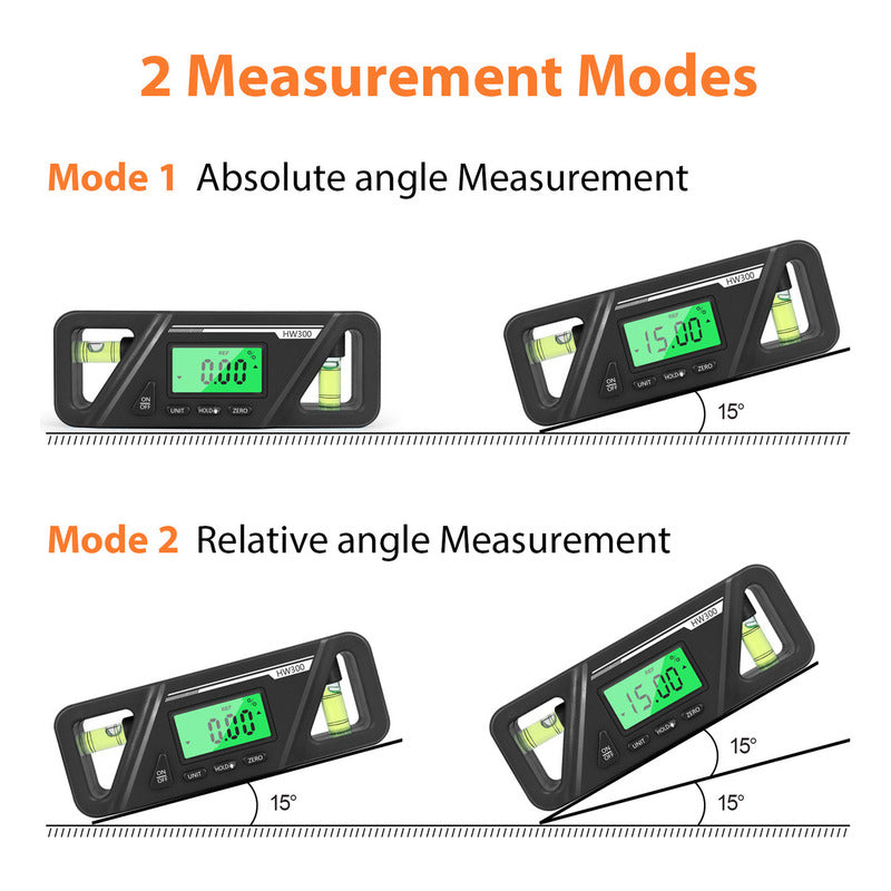 Inclinómetro Nivel Digital Medidor Angulo Magnetico Grado Mm