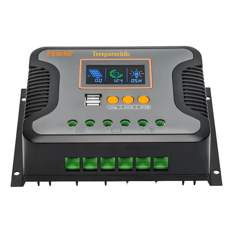 Controlador Carga Solar 60a 12v 24v 36v 48v Pwm Lcd