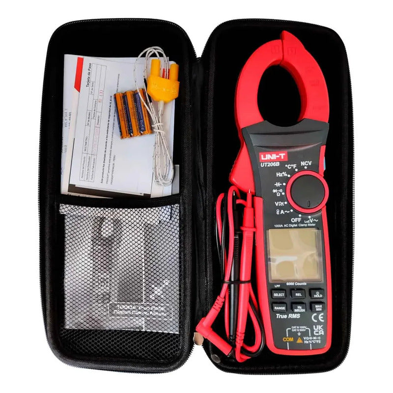 Pinza Amperimetrica Ut206b 1000a True Rms Multimetro Digital