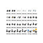 Kit 460 Botones Interruptor Pulsador Microbotones 24 Tipos Negro