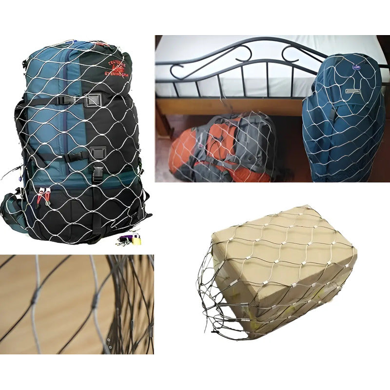 Red De Seguridad Metalica Para Asegurar Carga Bulto Equipaje
