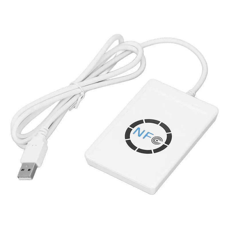 Lector Grabador Usb Smart Card Rfid Nfc Iso/iec18092 Acr122u Blanco Usb