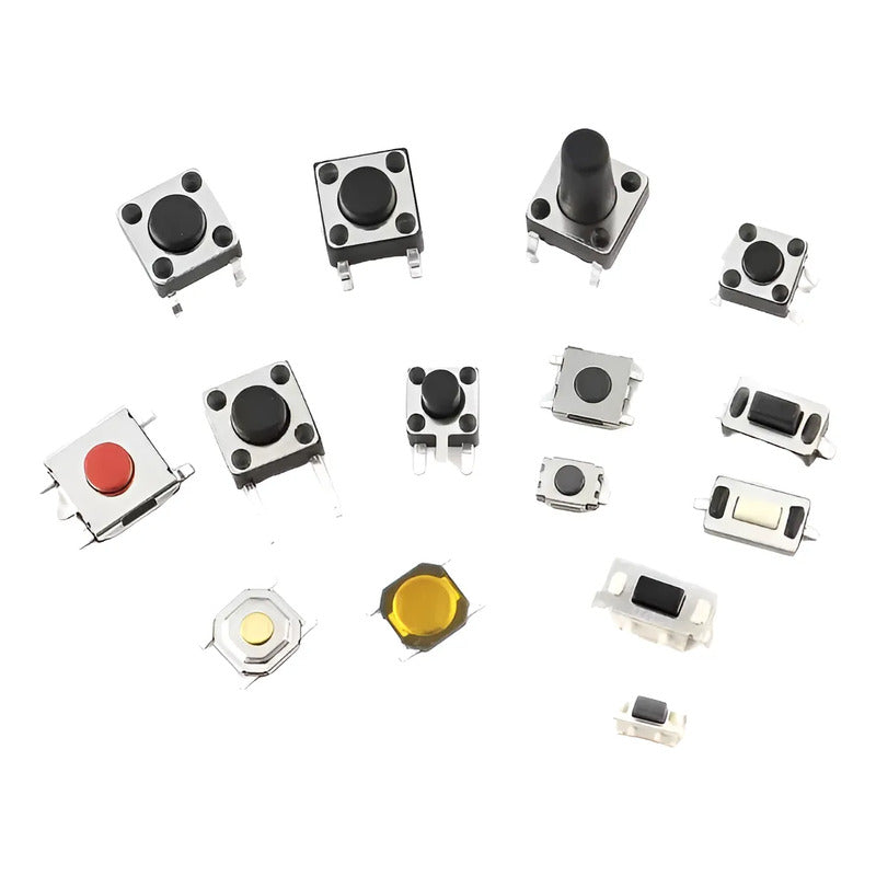 Kit 250 Pulsadores Switch Micro Pulsadores Boton 25 Tipos