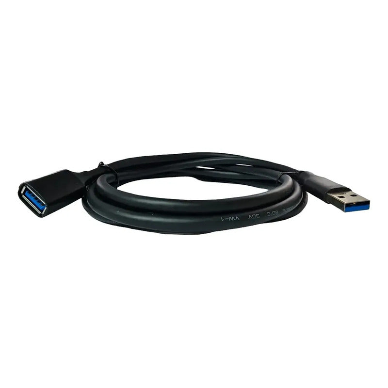 Cable Extensión Alargador Usb A Macho-hembra 3 Metros Usb3.0 Negro