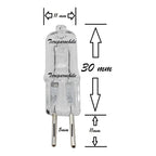 2 Ampolletas Bipin 50w Halogena G5.3mm 220v 3000 Horas 2700k Calido 2700°k