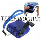 Cargador Generador De Corriente Usb Dinamo Camping 600ma 5v Morado