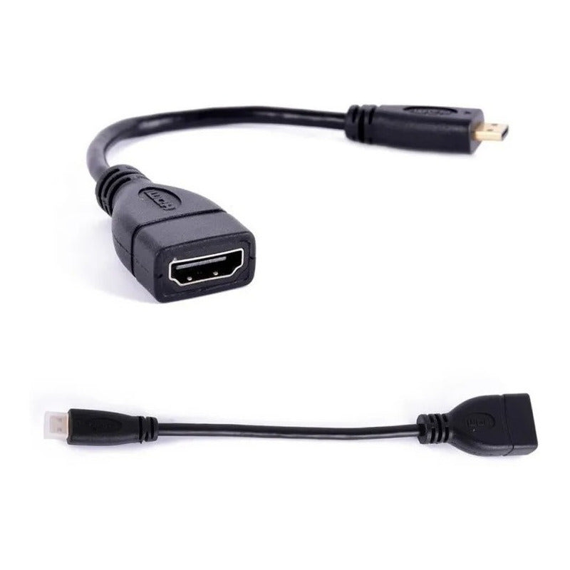 Cable Micro Hdmi A Hdmi Hembra Para Raspberry Pi Y Otros