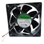 Ventilador Fan Cooler Pmd2412pmb1-a 24v 120x38mm 12038 3 Pin Negro