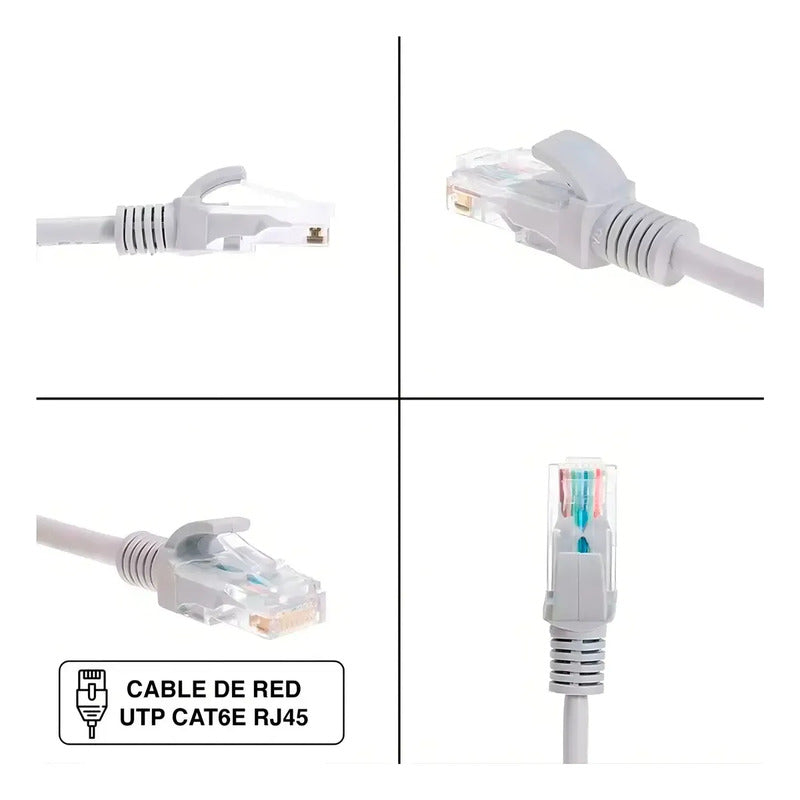 Cable De Red Lan Utp Cat-6 Cat-5 Ethernet Rj-45 5 Metros
