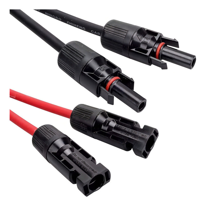 Cable Fotovoltaico 6mm² 5m Rojo Negro Conectores Mc4 Tereparochile Bicolor