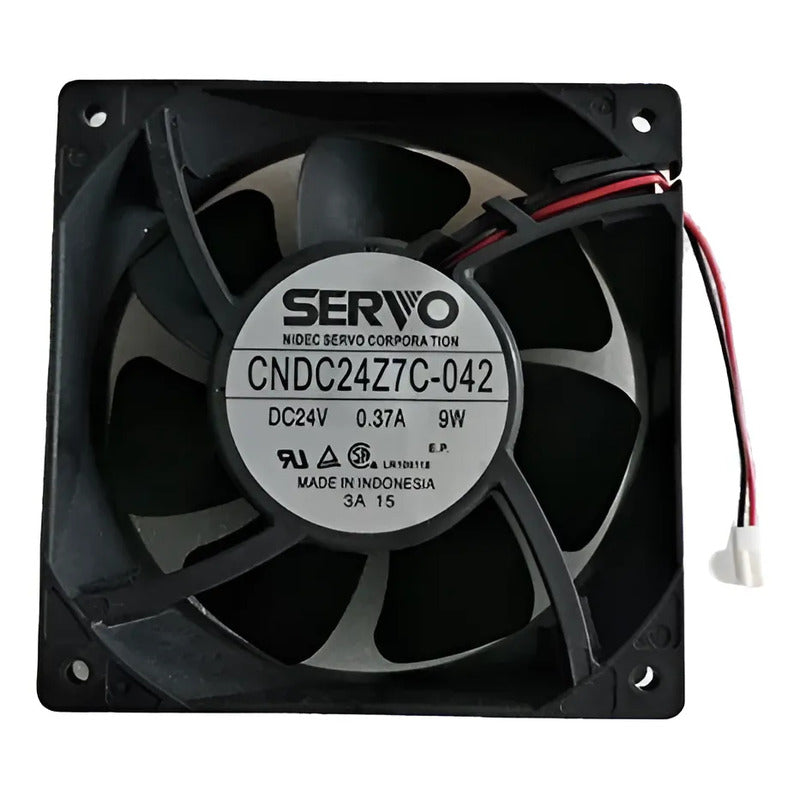 Ventilador 120x38mm Cndc24z7c-042 24v 0.37a 2pines Negro
